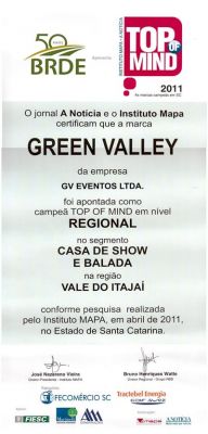 Green Valley é Top Of Mind em Santa Catarina 