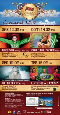 Days-partys no Carnaval é no Parador Beach Club