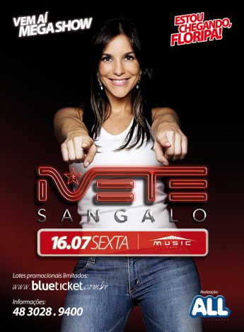 Ivete Sangalo em Floripa no dia 16 de julho