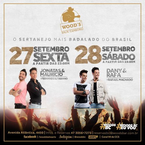 O Woods vai te lambuzar nesta sexta-feira (27) com Jonatas & Maurcio - Foto: 1