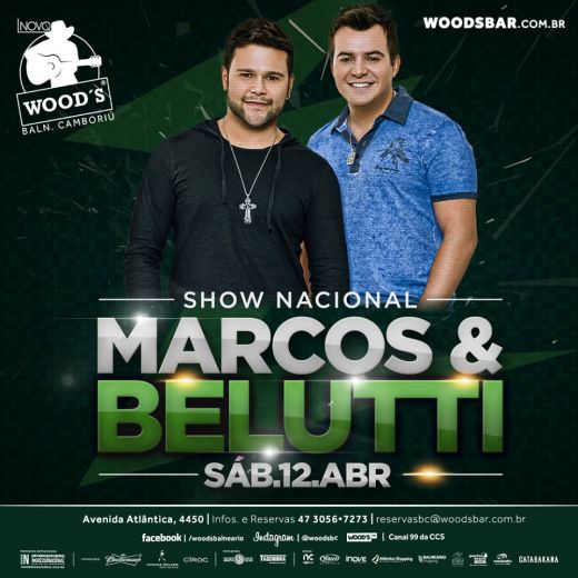 Marcos & Belutti fazem show nacional no Woods Balnerio Cambori - Foto: 1