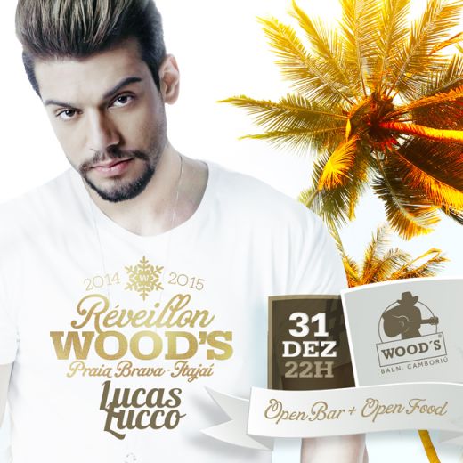 Woods apresenta rveillon com Lucas Lucco  beira mar - Foto: 1